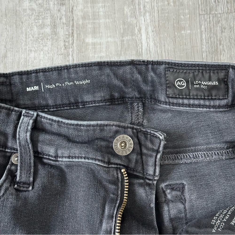 AG Adriano Goldschmied Mari High Rise Slim Straight Jeans - Picture 5 of 16